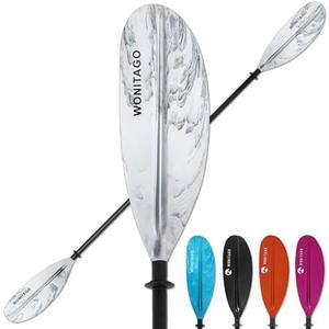 WONITAGO Kayak Paddle, Adjustable and Lightweight Kayaking Oar | for Kayaking, Boating and Canoeing, 3 Piece, 230-250 cm/90-98 in