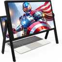 21 inch Screen Magnifier for Laptop 3D HD Screen Expanders for Movies, Videos, and Gaming, Screen Enlarger with Adjustable Angle Design Amplifier Desktop Magnifying for Seniors Reading (Black)