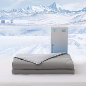 Cooling Comforter for Hot Sleepers, All Season Breathable Lightweight Comforter, Double Sided Cooling Blanket Cozy and Cool for Optimal Sleep - Alloy, King 104"x90"