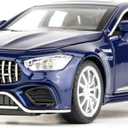 WAKAKAC 1/32 Diecast Car AMG GT63 Model Car Pull Back with Sound and Light Toy Car for Boys Girls Adult Gift(Blue)