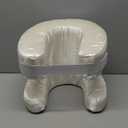 Face Pillow for Wrinkles, Anti Wrinkle Pillow with Cooling Silk Pillowcase, Beauty Pillow for Sleeping Face Down and Back Sleeping (White)