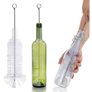 Bottle Brush - Ideal for Cleaning Narrow Neck Swing Top Glass, Brewing, Wine, Beer, Soda, Spray, Kombucha Bottles (White+1Pack)