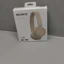 Sony WH-CH520 Wireless Headphones Bluetooth On-Ear Headset with Microphone and up to 50 Hours Battery Life with Quick Charging, Cappuccino