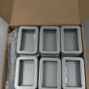 TecUnite 24 Pieces Tin Box Metal Tins with Lids Clear Top Empty Mini Portable Small Storage Tins Case for Home Candles, Candies, Gifts, Balms and Treasures, 3.4x2.4x0.8 Inch, Silver