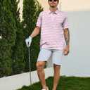 Golf Shirts for Men Funny Golf Polo Shirts Short Sleeve Polo Shirts Moisture Wicking Performance Golf Outfits (XL)