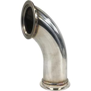 3" ID V-Band Turbo Stainless Steel 90 Degree Exhaust Elbow Adapter Piping Flange