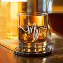 Voatok Mr Gifts Whiskey Glasses 10 oz, Wedding Engagement Bachelor Party Gifts for Him Groom, Old Fashioned Rocks Glasses for Men Drinking Scotch Bourbon Cocktail Liquor Vodka