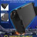 ivoler Dockable Grip Case for Nintendo Switch 2, 5-in-1 Kit: Skin-Feel Matte PC Shell, Detachable 2 X Joy-Con Grips Cover, 2X Screen Protector, Scratch&Shock Protection Full Set (Black)