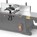 6-Inch Benchtop Jointer with 15 Amp Motor, 12000 RPM Cutting Speed, Adjustable Fence 90135, Up to 1/8" Depth, HSS Blades, Table Jointer To for Woodworking DIY