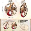Guitar Ornament 2025 - Musical Instrument Music Gifts for Men Women, Unique Christmas Ornaments for Tree Decor, Guitar Ornaments for Tree Decor, Thoughtful for Boys Girls Musician