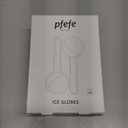 pfefe Ice Globes for Face & Eyes, Unbreakable Stainless Steel Cryo Sticks for Beauty Routines, Facials Cold Roller Cooling Globes for Puffiness, Wrinkles, Dark Circles, Headaches (White)