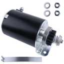 Starter Motor 16 Teeth Replacement for Briggs and Stratton for John Deere D125 D130 D140 D150 D160 D170 S80 S82 S92 GX85 SX85 S220 S2046, LG497595 AM37352 AM39137 MIU13772 SE501880