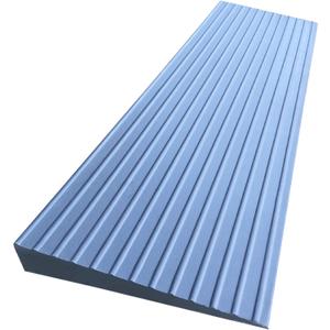 1.5" Rise Rubber Threshold Ramp for Doorways Heavy Duty Wheelchair Ramp, Non-Slip 1 Pack Gray Native Rubber Power Handicap Ramp for Door Threshold Wheelchair Scooter Ramp Curb Ramp