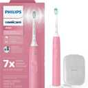 Philips Sonicare 4100 Rechargeable Electric Toothbrush, Advanced Plaque Removal, Pressure Sensor, Includes Brush Head Case, Deep Pink BD5004AZ