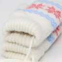 Baby Winter Soft Warm Knit Mittens Double Fleece Lined Knit Elastic Cuff Gloves for 0-2 Years Old (Navy)