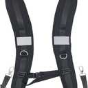 FOLAI Waterproof Replacement Shoulder Strap with Adjustable Belt for Shoulder Bag Backpack Black