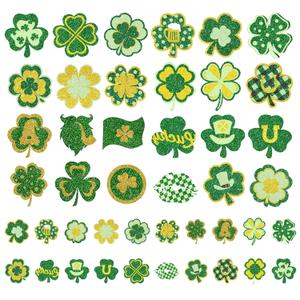 4 x 88Pcs St Patricks Day Temporary Tattoos Adult Shamrock Face Stickers Woman Irish Temporary Tattoo Stickers for Body St Pattys Accessories Irish Party Decor(clover88)