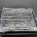 Outdoor Fire Pits for Outside Wood Burning Table Fire Pit with Spark Screen Cover, Fire Bowls Backyard Fire Pit with Fire Poker for Camping Beach (Black, 18.5 Inch)