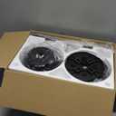 41 inch Ceiling Fans with Lights, Black Flush Mount Ceiling Fan with Remote, 3CCT, LED Dimmable, Reversible, 6 Fan Speeds, Quite Low Profile Ceiling Fan with Lights Modern Bedroom Kitchen Indoor