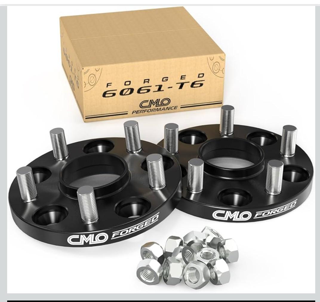 Customadeonly 15mm Hubcentric Black Wheel Spacers 5x120 Compatible for Acura Mdx Zdx RLX TL, Compatible for Honda Civic Type R,Ridgeline Odyssey Passport Pilot (2pcs 64.1mm m14x1.5)