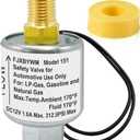 Solenoid Valve, Propane 12v Solenoid Fuel Lock Off Valve Lock off Lpg Liquid Vapor Gas 1/4" NPT, 180 Fitting  For LPG Liquid/Vapor, Natural Gas, Diesel, Gasoline, Air Systems. Max 312.5 PSI.