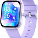 Smart Kids Watch with Fitness Tracker No Phone/APP Needed,19 Sport Mode,1.5" DIY Dial,IP68 Waterproof,Sleep Monitor,Pedometers,Heart Rate,Great Birthday Gift for Boys Girls Teens 6-14 year Olds (Purple)