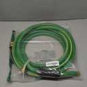 HQMPC Garden Hose 5/8"IDx20' Hose Durable PVC Non Kinking Heavy Water Hose with Brass Hose Fittings (20 FEET)