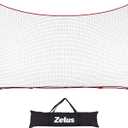  16x10ft Barricade Backstop Net, Ball Sports Barrier, Practice Net  for Baseball, Softball, Lacrosse, Soccer, Basketball and More Style: 16x10 ft - Red
