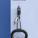 240W USB C Cable, Right Angle USB C to USB C Fast Charging Cable with Unique Aircraft Shape, Round Nylon Braided Type C Cable, C to C Charging Cords for iPhone 16 15 Series/Samsung/Laptop, 4FT