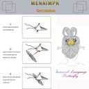 3D Metal Puzzle for Adults Wishing The Butterfly Metallic Models Kits,Butterfly Mechanical Model Building Kit,Adults Assembly Brain Teaser,Assemble Disassemble Metal Puzzles (Friendship)