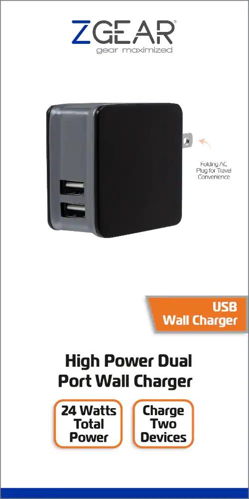 ZGear 2 Port Adaptive Fast Charger