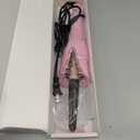 Automatic Curling Iron, Curling Wand Self Rotating for Medium and Long Hair, with Guider Rod - Easy to Use, No Burns, No Tangle, Fast Curl, 1 Inch, Dual Voltage, Automatic Hair Curler for Teen Girls