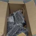 TURSTIN Set of 16 Black 6 Inch Square Solid Wood Furniture Legs Wooden Replacement Feet for Sofa, Couch, Chair, Bed, Cabinet, Table, Includes Screws, Iron Washers, Felt Pads & Screwdriver