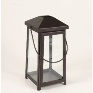 HD Designs Small Metal Lantern, 12 in