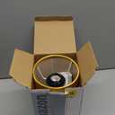 Cylinder Touch Dimmer USB Lamp with LED Bulb, Fabric Shade, 1 USB, 1 Type C Ports & 1 AC Outlet, Bedside Lamp for Bedroom, Golden