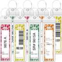 8 Pack DCL Cruise Luggage Tag Holders, Waterproof Durable Plastic with Steel Loops, Fits All DCL Ships Dream, Fantasy, Magic, Wonder, Wish, Treasure, Adventure, DCL Cruise Ship Essentials Must Haves