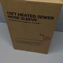 Heated 15FT RV Heated Sewer Hose Cover Avoid Freezing at -20°F RV Heated Waste/Sewer Discharge Hose Rv Sewer Hose Storage Bag Packaging（JUST COVER）Guaranteed