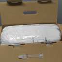 L LOVSOUL 75% Goose Down Fiber Comforter Super King Size, 850+ Fill Power Hotel Style Bedding Comforter, 1200TC, Fluffy Ultra Soft All Season White Duvet Insert with 8 Corner Tabs