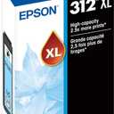EPSON 312 Claria Photo HD Ink High Capacity Light Cyan Cartridge (T312XL520-S) Works with Expression Photo XP-8500, XP-8600, XP-8700, XP-15000