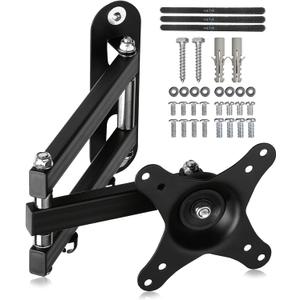 Suptek TV Wall Mount Swivel Tilt Rotation Full Motion Adjustable Articulating for Most 15-32 inch LED, LCD Monitor Wall Mount VESA 75,100 (MA2720) (Black)