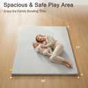 71" 59" Padded Baby Play Mat for Floor, 1.2" Thick Machine Washable Foam Playmat, Soft Tummy Time Crawling Playpen Mat with Non-Slip Bottom, Fits 71" x59" Playpens