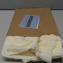 OWENIE Cream Sheer Curtains 84 inches Long 2 Panels Set for Bedroom Living Room, Soft Solid Living Room Sheer Curtain, Rod Pocket Light Filtering Curtains, 2 Pcs Each 42 W x 84" L,Cream