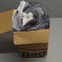 Bedsure GentleSoft Sherpa Fleece Throw Blanket for Couch  Thick & Warm Christmas Cozy Blanket for Winter, Non-Heated, Soft Fuzzy Plush Throw Gifts for Women and Men, Grey, 50x60 Inches