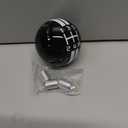KIMISS 5 Speed Manual Shift Knob, for Mustang 1967-2018, Round Ball Design with 3 Adapters, Racing Style Gear Lever Knob