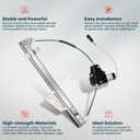 FINDAUTO Power Window Regulator Rear Left Driver Side with Motor fits 2001-2004 for Jeep Grand for Cherokee 55363285AA 55363285AB 55363285AC 55363285AD 741-374