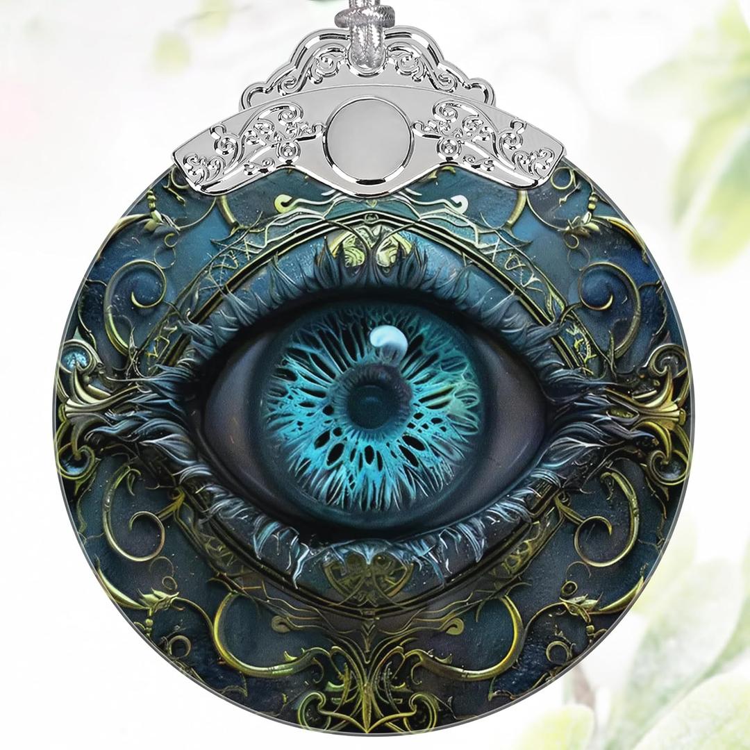 3" Stained Glass Christmas Decoration, Christmas Ornaments, Heirloom Keepsake, Gift Exchange, Gift Idea, Bauble Present - Mystical Eye