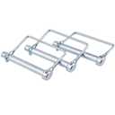 10 Pack Trailer Coupler Pin 3/8x3-5/32in Towing Hitch Pin Heavy Duty Wire Lock Pin Secure PTO Shaft Locking Pin for Trailers, RVs, Boats, Farm Equipment