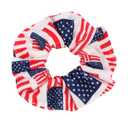 9PCS USA American Flag Hair Scrunchies for Women Girls Independence Day Patriotic Red White Blue Hair Ties Fourth of July Festival Ponytail Holder Hair Accessories Elastic Hair Band