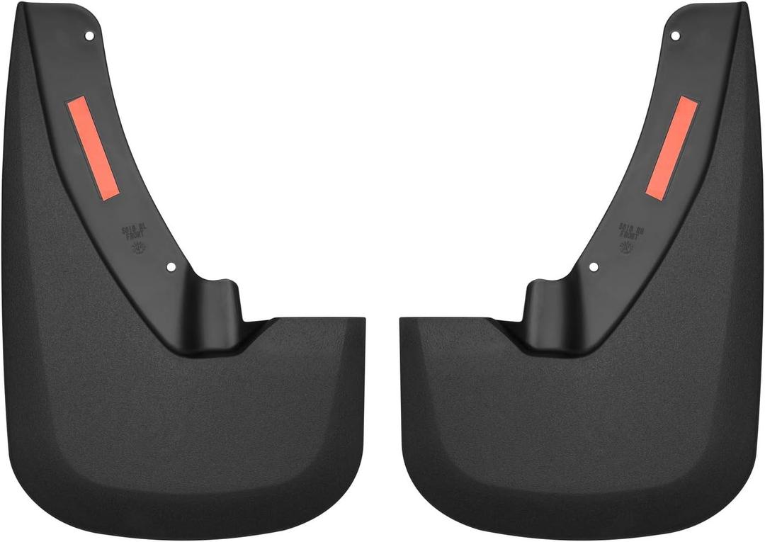Husky Liners Custom Mud Guards | Fits 2009-2024 Dodge Ram 1500 (19-24 Classic Body) 2010-2018 Dodge Ram 2500/3500, w/OEM Fender Flares | Front, 2-pc Black - 58181