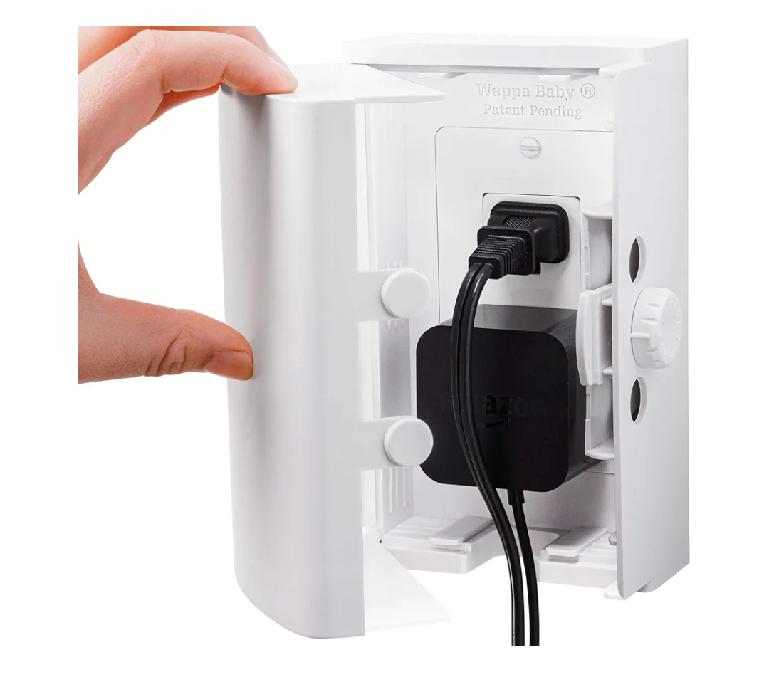 Outlet Cover BOX Baby Proofing (2 Pack) Patented Dual-Lock for Much Better Toddler Proofing, Easier Operation, Simple 3 Step Install with Included Screws. Provides Extra Space Inside for Plugs (White)